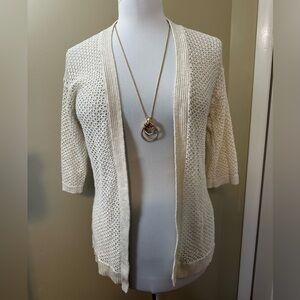 Cream and gold cardigan
